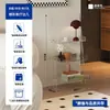 Mesa Lateral Acrílica Transparente de Gama Alta para Uso Doméstico, Estilo Minimalista, Mesa de Esquina Transparente para Sala de Estar, Dormitorio, Gabinete de Almacenamiento de Mesita de Noche, Popular en Línea
