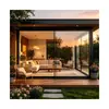 Puertas correderas panorámicas de aluminio con rotura de puente térmico de aleación de aluminio, disponibles para pedidos personalizados para proyectos de exportación
