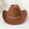Estación Independiente de Amazon Transfronteriza Europea y Americana Sombrero Vaquero Occidental de Lentejuelas Romboidales Sombrero Pequeño Casual para Hombres y Mujeres Sombrero de Jazz