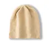 Cachemira 2026 Otoño/Invierno Nuevo Estilo para Mujer de Gama Alta Color Sólido Tejido de Punto Trenzado Cálido Moda Pesado Informal Gorro