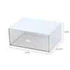 Caja de Almacenamiento Transparente Tipo Cajón para Papelería de Escritorio, Manualidades con Cuentas, Cosméticos y Artículos Varios de Oficina de Escritorio con Múltiples Compartimentos para Organización