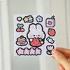 Pegatinas Autoadhesivas de Animales de Dibujos Animados Material Decorativo Lindo Manualidades DIY Pegatinas para Paisajismo Pegatinas para Vasos de Agua de Niños