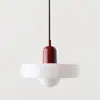 Lámpara de araña antigua Memphis lámpara de comedor simple moderna Bauhaus lámpara de noche de cristal creativa lámpara de araña verde retro