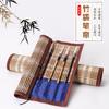 Biyoumi Pluma Pincel Cortina de Bambú Enrollable con Tela Estudiante Japanese Roll Pen Curtain Bolsa para Lápices Cortina de Bambú Fabricante Venta al por Mayor Almacenamiento