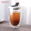 Copo de Vidro de Camada Dupla, Copo de Leite de Silicone em Formato de Ovo, Caneca de Café Criativa Doméstica, Copo de Suco Isolado, Copo de Vidro Resistente a Altas Temperaturas