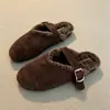 Sandalias planas estilo hebilla retro para mujer, nueva colección otoño/invierno 2026, con plataforma gruesa, versátiles y fáciles de usar