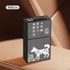 Estojo de Cigarros Transfronteiriço com Isqueiro Carregador Integrado, Design Criativo Portátil, Cabe 20 Cigarros, Flip-Top Recarregável, Resistente à Pressão, Estojo de Cigarros à Prova d'Água