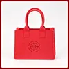 Ano do Dragão Vermelho Casamento Chinês Casamento Bolsa Espessa de Feltro Aniversário da Lua Cheia Festivo Oco Bolsa Tote de Feltro Atacado