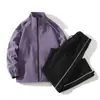 Trajes Deportivos para Hombre y Mujer, Chaquetas Holgadas de Otoño e Invierno para Hombre, Conjuntos de Cárdigan, Estilo Estudiante, Conjunto Casual de Dos Piezas para Pareja