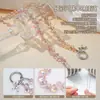 Cadena de Teléfono de Muñeca Corta en Stock, Pulsera Colgante de Cubo de Azúcar de Cristal de Moda y Sencilla, Hecha a Mano de Alta Calidad con Abalorios para Mujer