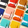 A6a5 cor pulseira elástica caderno portátil atacado estudante memo couro sensível à pele caderno de bolso portátil