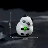 Paisagem em miniatura, figura de panda criativa que brilha no escuro, decoração DIY, pacote surpresa, ornamento para pendurar, pequena peça de exibição para mesa ou carro