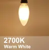 Bombilla LED de Filamento E14 Esmerilada Forma Cónica Fuente de Luz para Lámpara Colgante Bombilla de Vela de Vidrio C35 Bombilla Blanca Lechosa