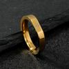 Ventas Directas de Fábrica Anillo de Acero Inoxidable Diseño de Nicho Facetado Anillo de Cruz Anillo Sencillo Liso Joyería para Mano