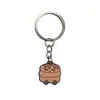 Chaveiro Criativo de Borracha Macia PVC Desenho Animado Gato de Gelatina Fofo Pingente de Bolsa Ornamento para Chave de Carro Pequeno Presente