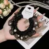 Goma para el pelo elástica, dulce y elegante, con cuentas, estilo coreano Dongdaemun, accesorio de moda para el pelo, cuerda para el pelo estilo francés para mujer