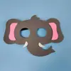 Máscaras de Tela No Tejida de Fieltro para Jardín de Infancia Transfronterizo Estilo Animal Creativo Máscaras Oculares Decorativas Navideñas y de Halloween para Niños