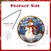 TYU549-568 Colgante Navidad Yeti Acrílico Cadena de Hierro Colgante Vacaciones Ventana Porche Adorno Decorativo