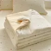 Colcha de gasa de doble capa de algodón con sensación de nube Clase A para aire acondicionado, colcha de verano fresca de algodón puro estilo ins, lavable a máquina, colcha para siesta de una/dos personas