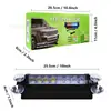 Luz de pala de 8 LED con ventosa para coche luz intermitente luz de advertencia intermitente para parabrisas y luneta trasera luz de placa de pala para carretera abierta luz estroboscópica