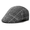Boné Masculino Transfronteiriço para Meia-Idade e Idosos, Sarja de Cor Escura, Estilo Coreano, Protetor Solar, Casual, Estiloso, Chapéu Versátil