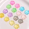 Estilo Coreano Dulce Fantasía Onda de Agua Brillo Flor Flor Parche de Resina DIY Pendientes Accesorios para Tocados Funda de Teléfono Móvil
