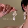 Pendientes de Flor de Cuentas Dulces Bosque de Letras de Primavera 2025 Pendientes Nuevos Femeninos Más Fáciles de Combinar Pendientes