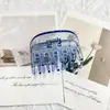 Presilha de Garra Colorida Transparente com Dentes Duplos Presilha de Garra Quadrada Simples Coreana Nova Versátil Simples Presilha de Cabelo para a Parte de Trás da Cabeça