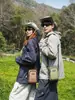 Bolsa de Pecho Ligera para Deportes al Aire Libre, Bolso Cruzado Unisex, Bolso de Hombro Portátil, Bolso Vertical para Teléfono para Viajes y Senderismo