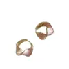 Pendientes Mínimalistas Tipo Gota de Aceite Estilo Francés con un Toque Sofisticado y Elegante, Adecuados para el Uso Diario, Pendientes de Botón Versátiles y Elegantes para Mujer