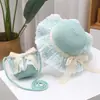 Sombrero de paja para niños, sombrero de verano para niñas, sombrero de princesa, sombrero de playa con protección solar, sombrero de sol para bebé, sombrero de pescador transpirable