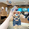 Chaveiro Autêntico de Pelúcia Urso Outdoor Boneca Presente de Aniversário Pingente de Máquina de Garra