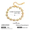 Elegante e Discreto Estilo Clássico Pulseira de Aço Inoxidável Dourado 18K com Pedra Pentagrama, Toque de Luxo Leve de Alta Qualidade, Joia Transfronteiriça com Senso de Design para Mulheres
