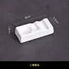 Talheres de hotel porta-hashi de cerâmica branca pura porta-hashi de dupla finalidade multiuso almofada para hashi porta-hashi porta-colher borda branca dourada