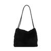 Bolso de mano elegante y de moda para otoño e invierno de 2024, bolso de felpa para mujer, bolso de hombro de gran capacidad para la axila.