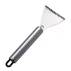 Cepillo de escamas de pescado de acero inoxidable, herramienta de cocina para el hogar, raspador manual de escamas de pescado, cuchillo de cocina, herramienta para quitar escamas de pescado