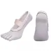 Calcetines de Yoga de Cinco Dedos para Mujer, Algodón Puro, Deportes de Interior para Pilates, Calcetines de Yoga Antideslizantes de Cinco Dedos, Venta al por Mayor de Calcetines Zhuji