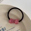 Goma para el pelo transparente con lazo pequeño y brillo, versátil y linda para el uso diario, diadema elástica básica para niñas