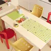 Jogos americanos temáticos de desenhos animados, toalhas de mesa de vidro macio em PVC, toalhas de mesa, sem lavagem, à prova d'água e resistentes a óleo para mesas de centro, protetores de mesa