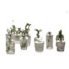 Decoração para casa em estilo aromaterapia pequeno vaso de vidro escritório decoração de mesa vaso nórdico retro alto sentido