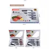 Cuchillo de Caja Plegable de Acero Inoxidable Doble Chapado Más Vendido Transfronterizo Juego de 6 Piezas Utensilios de Cocina Juego de Cuchillos de Chef Cuchillo para Frutas