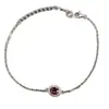 Pulseira de Rubis Naturais Transfronteiriça para Mulheres, Acessório de Nicho de Luxo, Joia de Prata 925, 4*5 Moda, Venda Direta da Fábrica