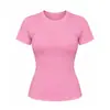 Camiseta de Manga Corta para Mujer, Adelgazante, Amigable con la Piel, Sensación de Segunda Piel, para Deporte, Fitness, Yoga, Pilates, Entrenamiento