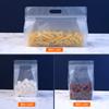 Asas Translúcidas Escarchadas Bolsa Sellada de Ocho Lados Bolsa Sellada Autoportante Snacks Fideos Crujientes de Copo de Nieve Bolsa de Embalaje Transparente