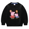Suéter de punto para niños y niñas 2023 nueva ropa de primavera y otoño ropa infantil cerdo de dibujos animados Bebé Niño niña pequeña manga larga moda