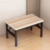 Mesa Baja Plegable, Mesa Cuadrada Simple para Exteriores, Mesa de Comedor para Casa de Alquiler y Dormitorio, Mesa Pequeña de Piso para Montaje de Puesto, Mesa de Comedor Rectangular