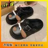 Pantuflas Cómodas y Versátiles de Punta Cerrada para Mujer, Moda Nueva Otoño e Invierno 2025 Pantuflas de Punta Cerrada Antideslizantes sin Cordones