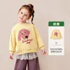 Ropa Infantil Amila 2026 Invierno Nueva Sudadera de Forro Polar para Niñas Dibujo Animado Gruesa Cálida Superior para Niños