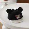 Sombrero infantil de ala suave para exteriores, sombrero de felpa cálido para bebé de otoño e invierno transfronterizo, gorra de pico de gatito dulce coreana