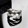 Anillo de acero inoxidable estilo punk rock europeo y americano, anillo de garra